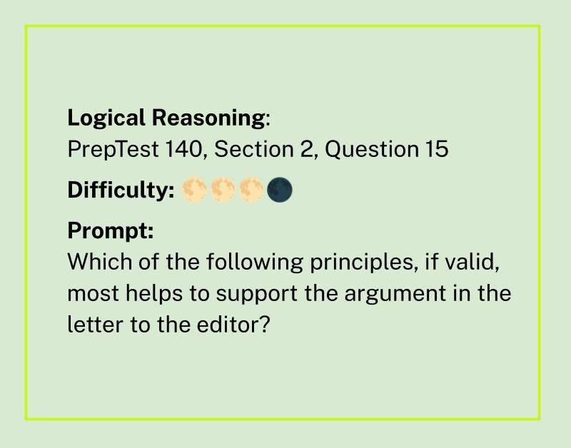 Principles connect the support and&nbsp;conclusion